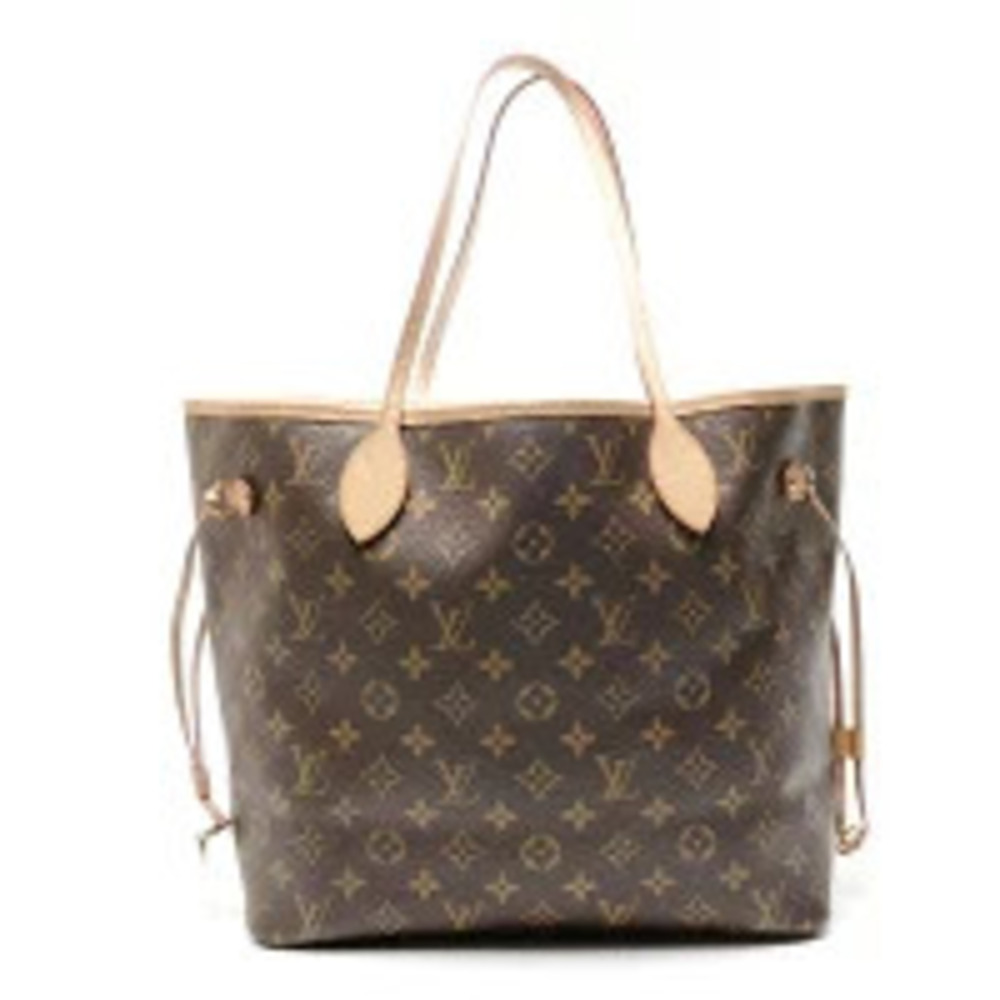 Louis Vuitton Monogram Neverfull Tote Bag Brown